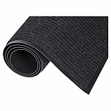 Needle-Rib Wiper/Scraper Mat, Rectangular, Charcoal Gray Ribbed Surface, 36" x 10 ft (NR0310CH)