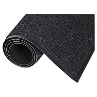 Needle-Rib Wiper/Scraper Mat, Rectangular, Charcoal Gray Ribbed Surface, 36" x 10 ft (NR0310CH)