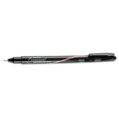 AbilityOne 7520016459513 SKILCRAFT Permanent Impression Porous Point Pen, Stick, Fine 0.5 mm, Red Ink, Black Barrel, Dozen