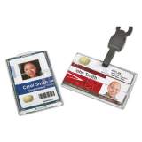 AbilityOne 8455016452732 SKILCRAFT Dual-Sided Name Badge Holder, Clear, 250/Box