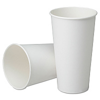 7350016457876, SKILCRAFT Disposable Paper Cups for Cold Beverages, 32 oz, White, 500/Box (6457876)