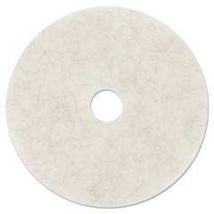 3M Ultra High-Speed Natural Blend Floor Burnishing Pads 3300, 19" Dia., White, 5/ct (18209)