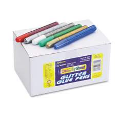 Creativity Street Glitter Glue Pens, Assorted, 10 cc Tube, 72/Pack (338000)