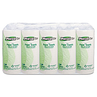 100% Premium Recycled Perforated Kitchen Roll Towels, 2-Ply, 11 x 9, White, 70/Roll, 15 Rolls/Carton (610)