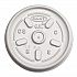 Plastic Lids for Foam Containers, Vented, Fits 3.5 oz to 6 oz, White, 100/Pack, 10 Packs/Carton (6JL)