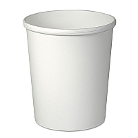 Flexstyle Double Poly Paper Containers, 32 oz, White, Paper, 25/Pack, 20 Packs/Carton (H4325U)