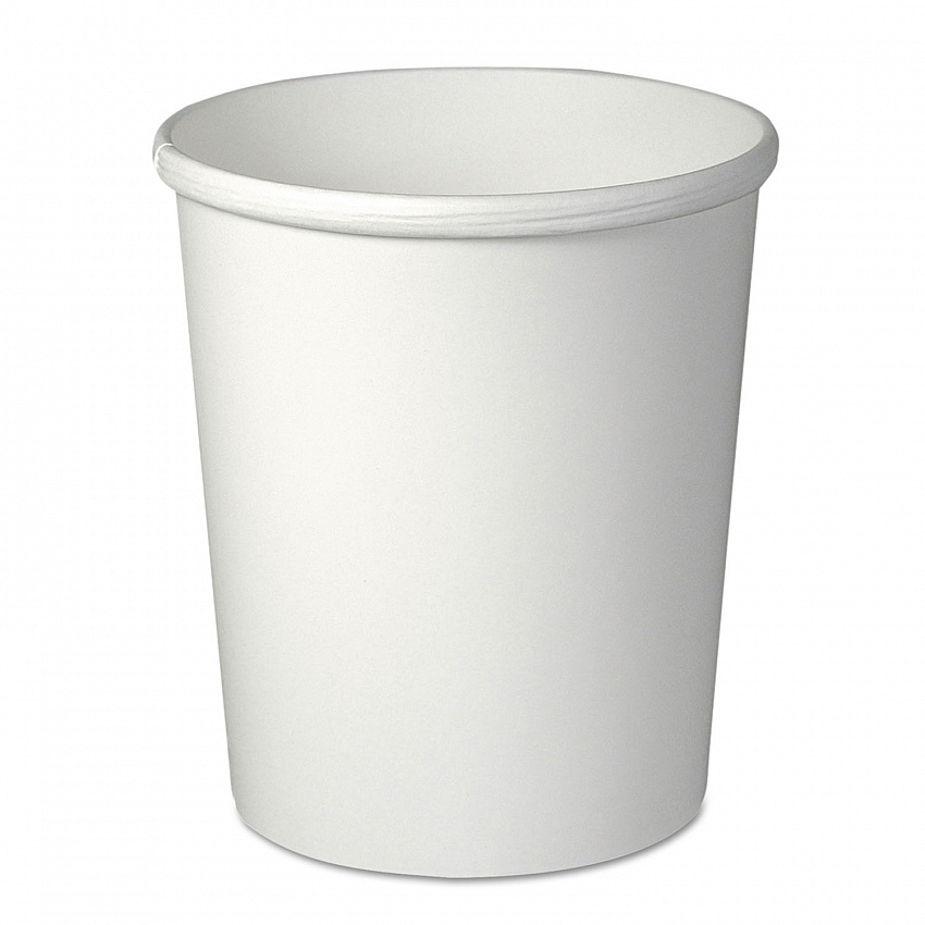 Flexstyle Double Poly Paper Containers, 32 oz, White, Paper, 25/Pack, 20 Packs/Carton (H4325U)