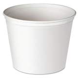 Dart Double Wrapped Paper Bucket, Unwaxed, 53 oz, White, 50/Pack (3T1U)