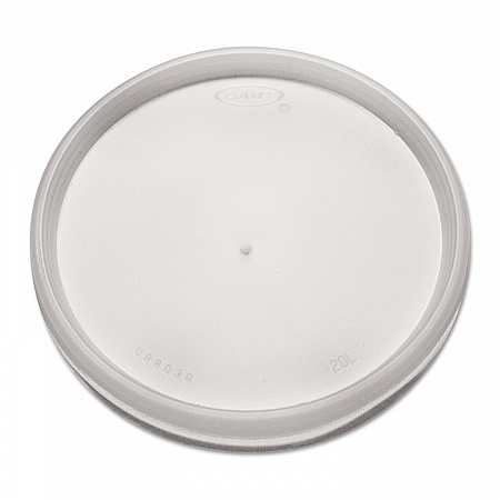 Plastic Lids for Foam Cups, Bowls and Containers, Flat, Vented, Fits 6 oz to 32 oz, Translucent, 100/Pack, 10 Packs/Carton (20JL)