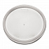 Plastic Lids for Foam Cups, Bowls and Containers, Flat, Vented, Fits 6 oz to 32 oz, Translucent, 100/Pack, 10 Packs/Carton (20JL)