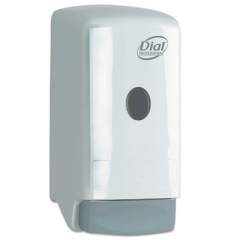 Dial Professional Liquid Soap Dispenser, Model 22, 800 mL, 5.25 x 4.25 x 10.25, White (03226)