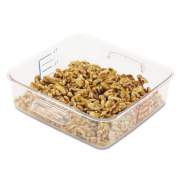 Rubbermaid Commercial SpaceSaver Square Containers, 2 qt, 8.8 x 8.75 x 2.7, Clear (6302CLE)