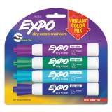 EXPO Dry Erase Marker, Low Odor Ink, Broad Chisel Tip, Assorted Colors, 4/Pack (1927522)
