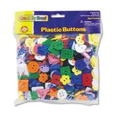Creativity Street Plastic Button Assortment, 1 lb, Assorted Colors/Shapes/Sizes (6120)