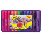 Mr. Sketch Scented Twistable Gel Crayons, Medium Size, Assorted, 12/Pack (1951333)