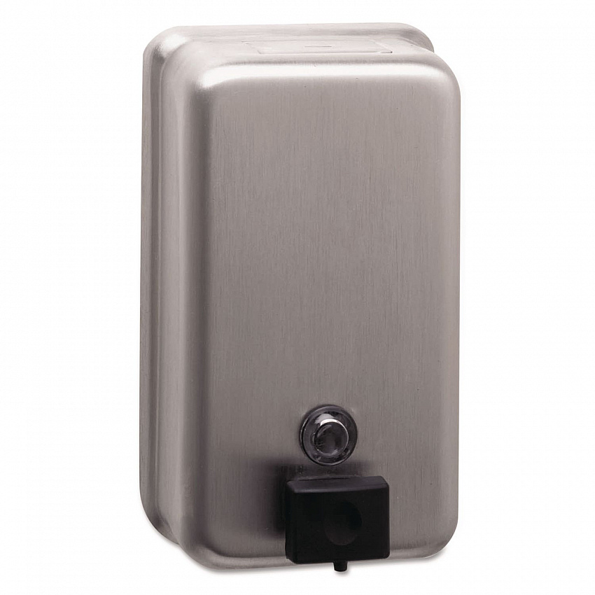 ClassicSeries Surface-Mounted Soap Dispenser, 40 oz, 4.75 x 3.5 x 8.13, Stainless Steel (2111)