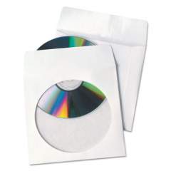 Quality Park Tech-No-Tear Poly/Paper CD/DVD Sleeves, 100/Box (77203)
