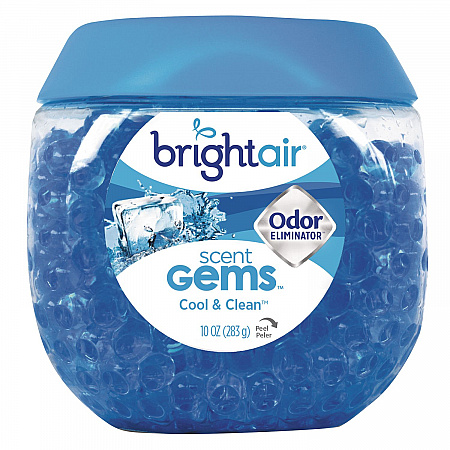 Scent Gems Odor Eliminator, Cool and Clean, Blue, 10 oz Jar (900228)
