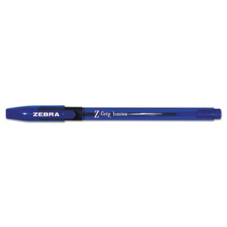 Zebra Z-Grip Basics LV Ballpoint Pen, Stick, Medium 1 mm, Blue Ink, Blue Barrel, 30/Pack (23230)