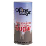 Office Snax Reclosable Canister of Sugar, 20 oz (00019)