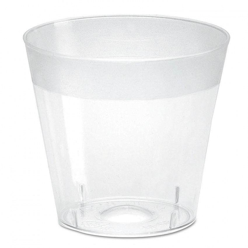 Plastic Shot Glasses, 1 oz, Clear, 100/Pack, 25 Packs/Carton (SG10)