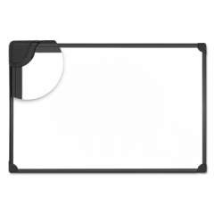 Universal Design Series Magnetic Steel Dry Erase Board, 24 x 18, White, Black Frame (43024)
