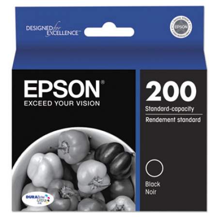 Epson T200120-S (200) DURABrite Ultra Ink, 175 Page-Yield, Black