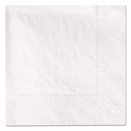 Embossed Beverage Napkins, 2-Ply, 9.5 x 9.5, White, 3,000/Carton (180330)