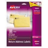 Avery Matte Clear Easy Peel Mailing Labels w/ Sure Feed Technology, Laser Printers, 0.66 x 1.75, Clear, 60/Sheet, 10 Sheets/Pack (15695)
