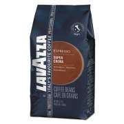Lavazza Super Crema Whole Bean Espresso Coffee, 2.2lb Bag, Vacuum-Packed (4202)
