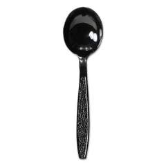 Dart Guildware Extra Heavyweight Plastic Cutlery, Soup Spoons, Black, 1000/carton (GDR8SS)
