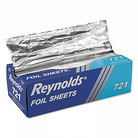 Pop-Up Interfolded Aluminum Foil Sheets, 10.75 x 12, 500/Box (721BX)