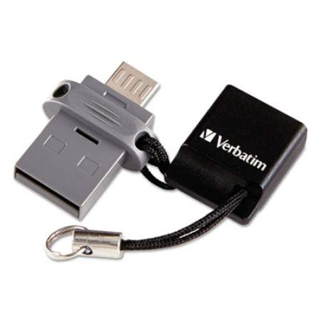 Verbatim Store 'n' Go Dual USB Flash Drive for OTG Devices, 16 GB, Black (99138)