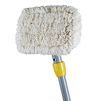 Wall-Washer Kit, 9 x 5 White Cotton Head, 60" Gray Aluminum Handle (S226)