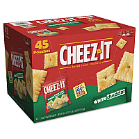 Cheez-it Crackers, 1.5 oz Bag, White Cheddar, 45/Carton (10892)