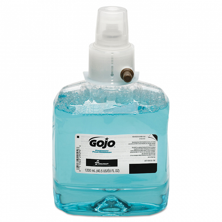 8520016492723, SKILCRAFT GOJO LTX-12 Foam Hand Wash Refill, Pomeberry Scent, 1,200 mL, 2/Box (6492723)