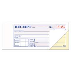 TOPS Money and Rent Receipt Books, Two-Part Carbonless, 2.75 x 7.19, 1/Page, 100 Forms (46800)