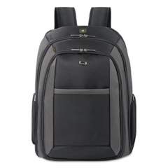Solo Pro CheckFast Backpack, 16", 13 3/4" x 6 1/2" x 17 3/4", Black (CLA7034)