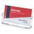 deflecto Horizontal Business Card Holder, Holds 50 Cards, 3.88 x 1.38 x 1.81, Plastic, Clear (70101)