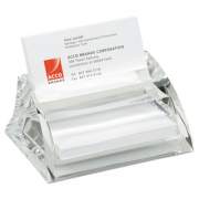 Swingline Stratus Acrylic Business Card Holder, Holds 40 3.5 x 2 Cards, 3.5 x 4.5 x 2.25, Clear (10135)