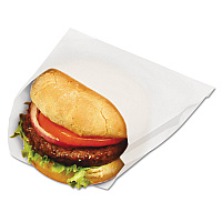 Waxed Single-Serve Bags, 6" x 1" x 7", Translucent White, 6,000/Carton (300404)