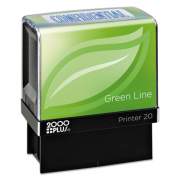 COSCO 2000PLUS Green Line Message Stamp, Confidential, 1 1/2 x 9/16, Blue (098374)