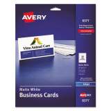 Avery Printable Microperforated Business Cards w/Sure Feed Technology, Inkjet, 2 x 3.5, White,  250 Cards, 10/Sheet, 25 Sheets/Pack (8371)