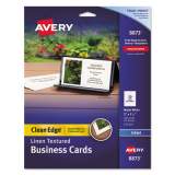 Avery Linen Texture True Print Business Cards, Inkjet, 2 x 3.5, White, 200 Cards, 10 Cards/Sheet, 20 Sheets/Pack (8873)