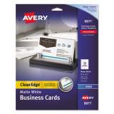 Avery True Print Clean Edge Business Cards, Inkjet, 2 x 3.5, White, 200 Cards, 10 Cards/Sheet, 20 Sheets/Pack (8871)