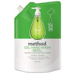 Method Gel Hand Wash Refill, Cucumber, 34 oz Pouch, 6/Carton (00656CT)