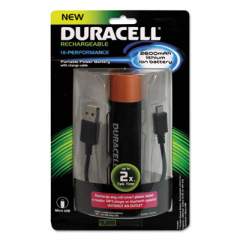 Duracell Portable Power Bank with Micro USB Cable, 2600 mAh, Red (PRO515)