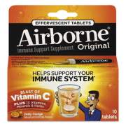 Airborne Immune Support Effervescent Tablet, Zesty Orange, 10/Box (30004)