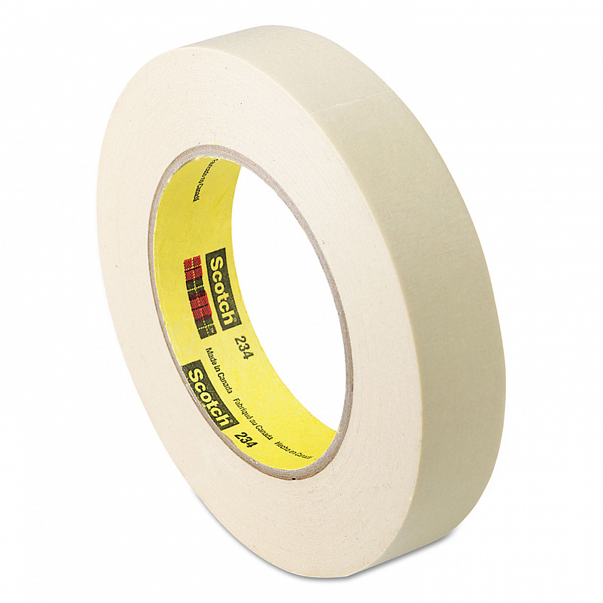 General Purpose Masking Tape 234, 3" Core, 24 mm x 55 m, Tan (2341)