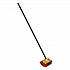 Bi-Level Floor Scrub Brush, Red Polypropylene Bristles, 10